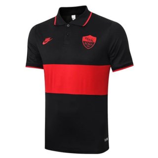 Polo AS Roma 2019 2020 Nero Rosso