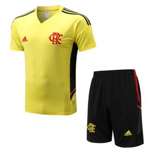 Maglia Formazione Flamengo Set Completo 2022 2023 Giallo