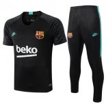 Maglia di Formazione Set Completo Barcellona 2019 2020 Nero Verde