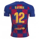 Maglia Barcellona NO.12 Rafinha Home 2019 2020 Blu Rosso