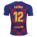 Maglia Barcellona NO.12 Rafinha Home 2019 2020 Blu Rosso