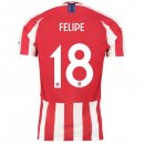 Thailandia Maglia Atletico Madrid NO.18 Felipe 2019 2020 Rosso Thailandia Maglia Atletico Madrid NO.18 Felipe 2019 2020 Rosso