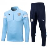 Felpa Allenamento Manchester City 2022 2023 Blu