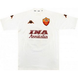 Thailandia Maglia As Roma Away Retro 2000 2001 Bianco