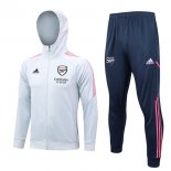 Felpa Cappuccio Arsenal 2023 2024 Grigio Blu Felpa Cappuccio Arsenal 2023 2024 Grigio Blu