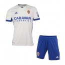 Maglia Real Zaragoza Home Bambino 2020 2021 Bianco Blu