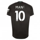 Maglia Liverpool NO.10 Mane Terza 2019 2020 Nero Maglia Liverpool NO.10 Mane Terza 2019 2020 Nero