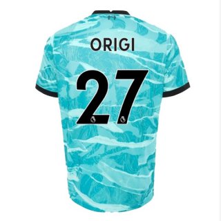 Maglia Liverpool NO.27 Origi Away 2020 2021 Blu