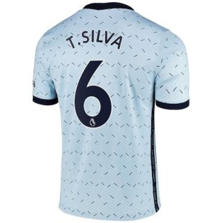 Maglia Chelsea NO.6 T. Silva Away 2020 2021 Blu