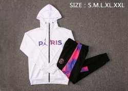 Felpa Cappuccio Paris Saint Germain 2021 2022 Bianco Porpora Nero Felpa Cappuccio Paris Saint Germain 2021 2022 Bianco Porpora Nero