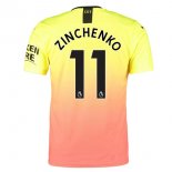 Maglia Manchester City NO.11 Zinchenko Terza 2019 2020 Arancione
