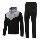 Felpa Cappuccio Liverpool 2021 2022 Grigio Nero Felpa Cappuccio Liverpool 2021 2022 Grigio Nero