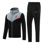 Felpa Cappuccio Liverpool 2021 2022 Grigio Nero