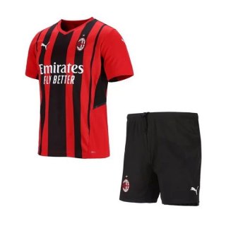 Maglia AC Milan Home Bambino 2021 2022 Rosso
