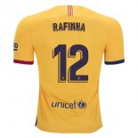 Maglia Barcellona NO.12 Rafinha Away 2019 2020 Giallo