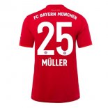 Maglia Bayern Munich NO.25 Muller Home 2019 2020 Rosso Maglia Bayern Munich NO.25 Muller Home 2019 2020 Rosso