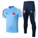 Polo Ajax Set Completo 2020 2021 Blu