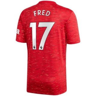 Maglia Manchester United NO.17 Fred Home 2020 2021 Rosso