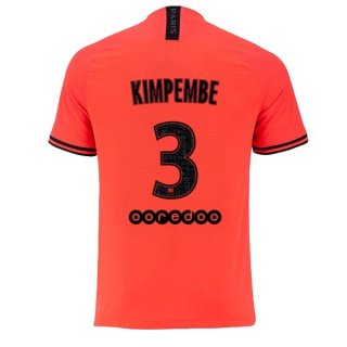 Maglia Paris Saint Germain NO.3 Kimpembe Away 2019 2020 Arancione