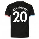 Maglia Manchester City NO.20 Bernardo Away 2019 2020 Nero Maglia Manchester City NO.20 Bernardo Away 2019 2020 Nero