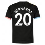 Maglia Manchester City NO.20 Bernardo Away 2019 2020 Nero
