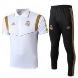 Polo Real Madrid Set Completo 2019 2020 Nero Bianco Oro Polo Real Madrid Set Completo 2019 2020 Nero Bianco Oro