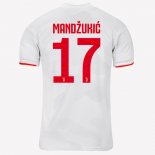 Maglia Juventus NO.17 Mandzukic Away 2019 2020 Grigio Bianco