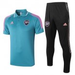 Polo Arsenal Set Completo 2021 2022 Blu Nero