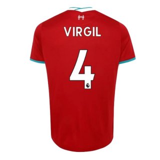 Maglia Liverpool NO.4 Virgil Home 2020 2021 Rosso