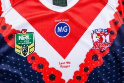 Thailandia Maglia Sydney Roosters Anzac 2018 Blu Thailandia Maglia Sydney Roosters Anzac 2018 Blu