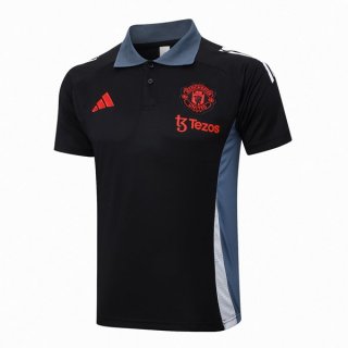 Polo Manchester United 2024 2025 Nero Grigio 2