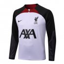 Felpa Liverpool Top 2023 Bianco Nero Felpa Liverpool Top 2023 Bianco Nero