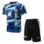 Maglia Formazione Inter Milan Set Completo 2022 2023 Blu
