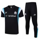 Thailandia Maglia Marseille Set Completo 2024 Nero Thailandia Maglia Marseille Set Completo 2024 Nero