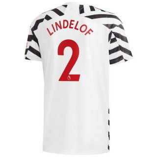 Maglia Manchester United NO.2 Lindelof Terza 2020 2021 Bianco