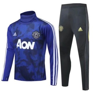 Felpa Manchester United 2019 2020 Blu Nero Bianco