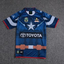 Thailandia Maglia Cowboys Capitan America Blu