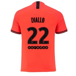 Maglia Paris Saint Germain NO.22 Diallo Away 2019 2020 Arancione
