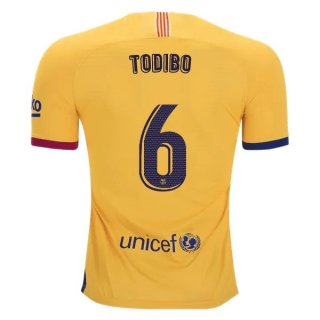 Maglia Barcellona NO.6 Todibo Away 2019 2020 Giallo