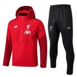 Giacca a vento Liverpool Set Completo 2019 2020 Rosso Nero Giacca a vento Liverpool Set Completo 2019 2020 Rosso Nero