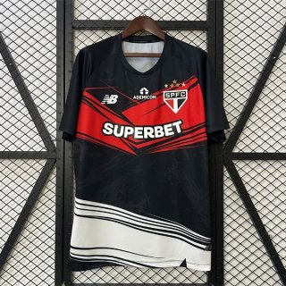 Thailandia Maglia Sao Paulo Pre-Match 2025 2026 Nero Rosso