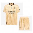 Maglia AC Milan 4th Bambino 2022 2023 Giallo Maglia AC Milan 4th Bambino 2022 2023 Giallo