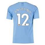Maglia Manchester City NO.12 Angelino Home 2019 2020 Blu