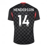 Maglia Liverpool NO.14 Henderson Terza 2020 2021 Nero
