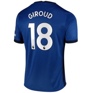 Maglia Chelsea NO.18 Giroud Home 2020 2021 Blu