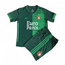 Maglia Feyenoord Rotterdam Away Bambino 2021 2022 Verde Maglia Feyenoord Rotterdam Away Bambino 2021 2022 Verde