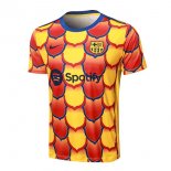 Maglia Formazione Barcellona 2024 2025 Giallo Rosso