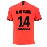 Maglia Paris Saint Germain NO.14 Juan Bernat Away 2019 2020 Arancione