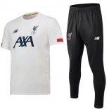 Maglia di Formazione Liverpool Set Completo 2019 2020 Bianco Nero