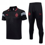 Polo AC Milan Set Completo 2023 2024 Nero